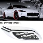 For Maserati Car Fender Air Outlet Auto Accessories Fender Cover Bright Chrome