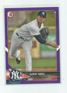 2018 Bowman Draft ALBERT ABREU Purple 085/250 - Picture 1 of 1