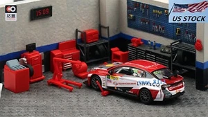 1/64 Scale Mini Diorama Auto Racing Scene Repairing Room Set For 1/64 Model Car - Picture 1 of 8