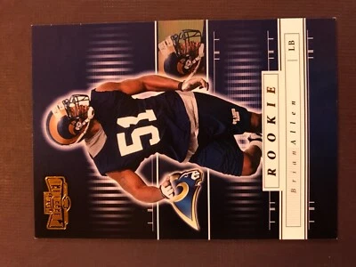 2001 Playoff Preferred Football Card Brian Allen Rookie St. Louis Rams - Image 1 of 2