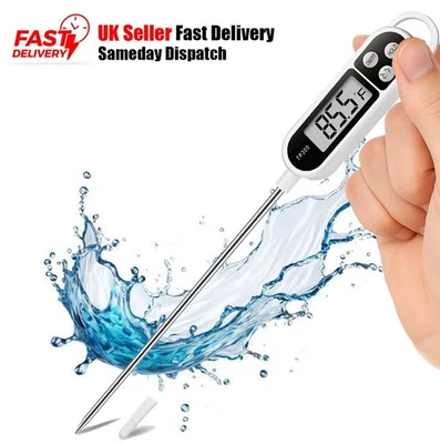 Meat Food Thermometer Digital Temperature Probe Cooking Jam Sugar BBQ Turkey - Image 1 of 4