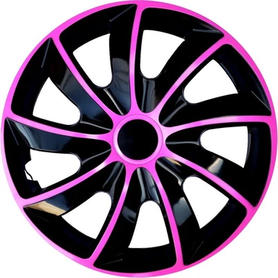 4x14" Wheel trims wheel cover fit Skoda Citigo - PINK/black  14" - Image 1 of 4