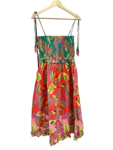 Farm Rio Smocked Cover-Up Midi Dress Size M Medium NEW NWT - Picture 1 of 15