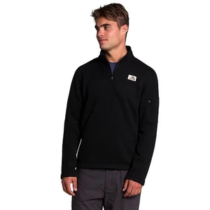 The North Face Uomo Gordon Lyons 1/4 Zip Pile TNF Nero Erica Taglia S - Foto 1 di 3