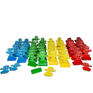 Piezas de juego Candy Land Bingo 1978 Milton Bradley 53 Gingerbread Men Fichas - Imagen 1 de 5