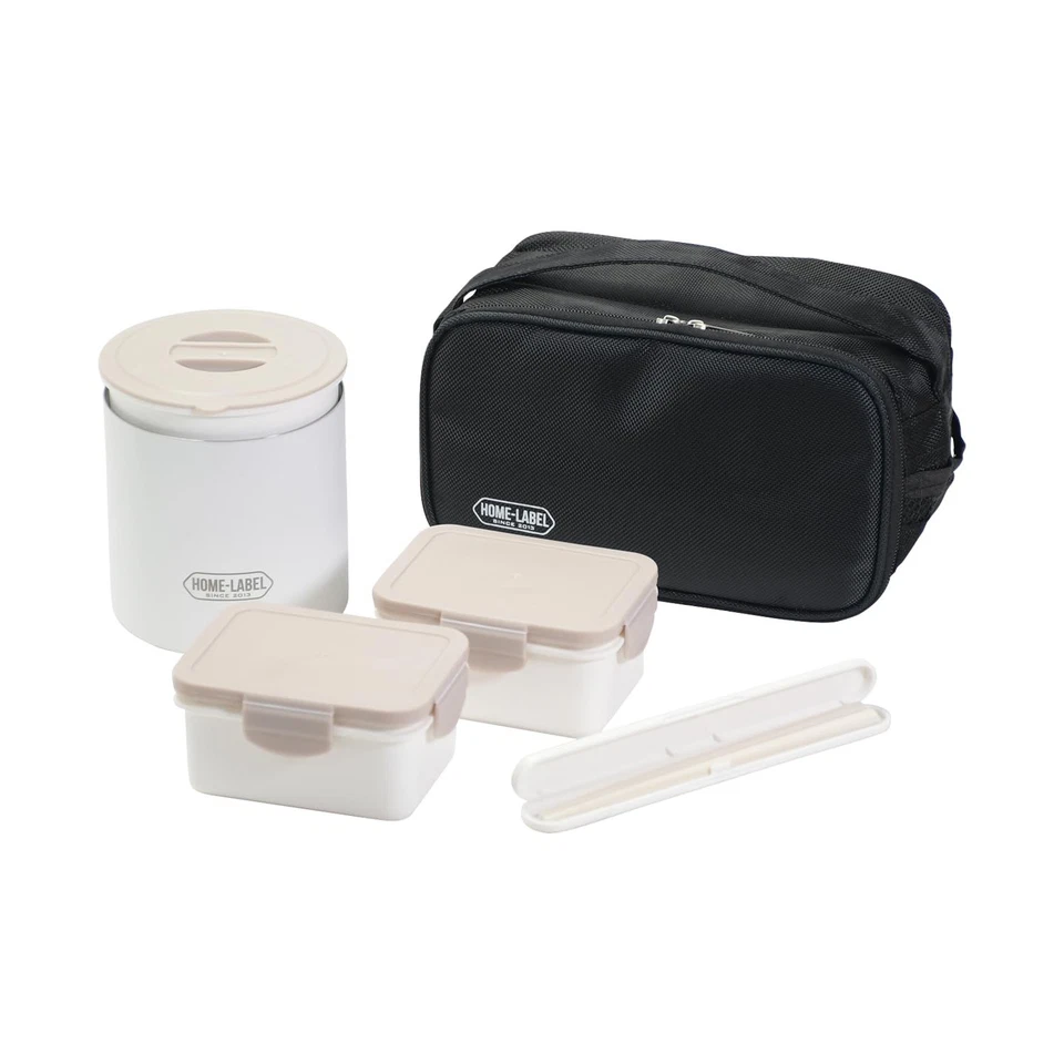 PEARL METAL Lunch Jar Bento Box Rice Container 520ml Stainless Steel Bag Include - Image 1 of 1