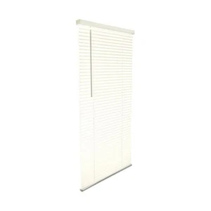 Living Accents Vinyl 1 in. Mini-Blinds 31 x 64 in. Alabaster Cordless - Picture 1 of 1