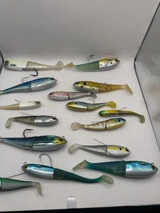 Spooltek Fatty SaltWater Fishing Lure Swimbait Fish Jig, Retractable Lead Lot 15 - Picture 1 of 6
