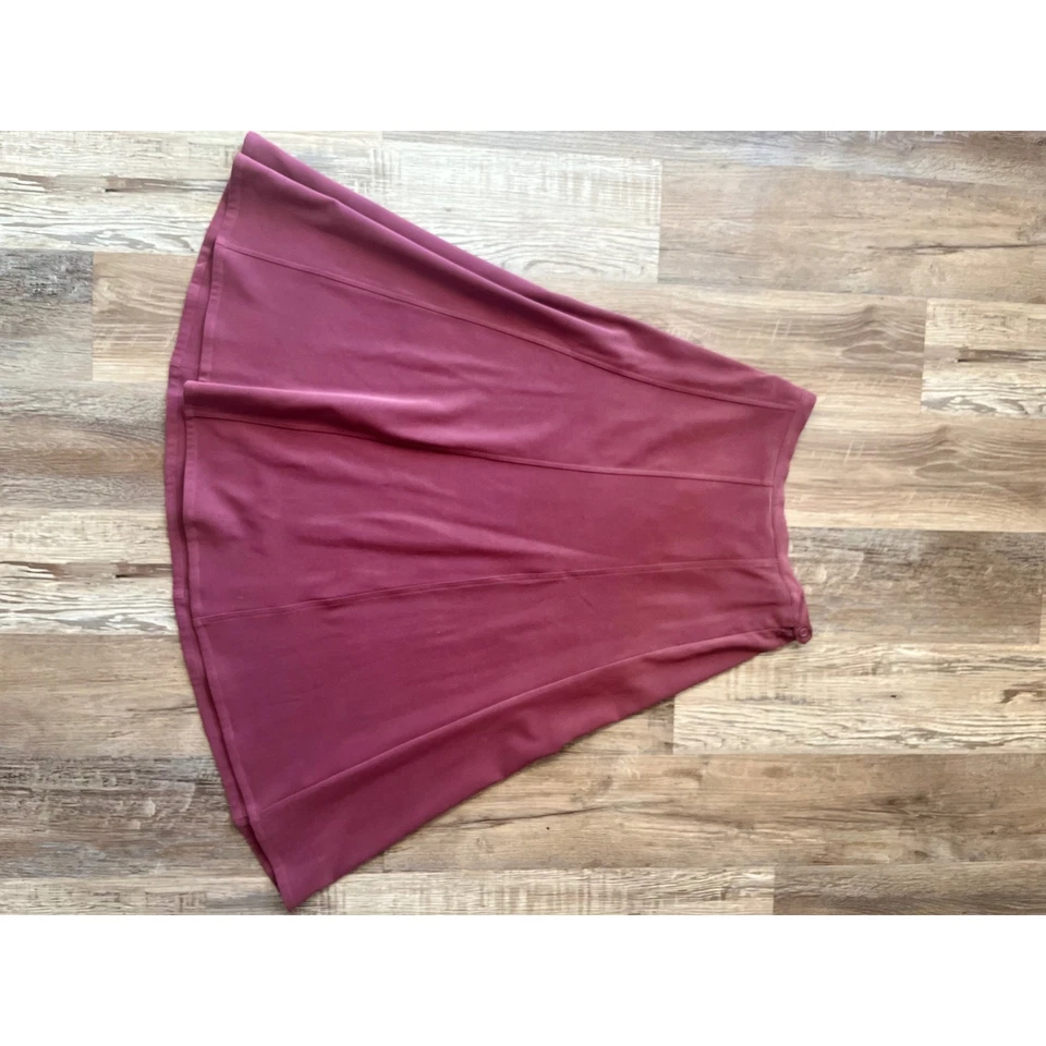 DENIM & CO. Women's Rose Midi Skirt Button Detail Flared A-Line Size L - Image 1 of 4