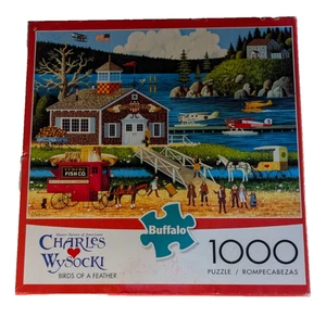 Buffalo Charles Wysocki Birds of a Feather puzzle 1000 pezzi usato non verificato - Foto 1 di 2