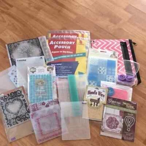ARTS & CRAFTS supplies, card making kits , 3 accessories pouches , flower making - Picture 1 of 11