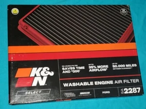 Filtro de aire de motor lavable K&N Premium (SA2287) para Ford F-150 2005-2008 NUEVO - Imagen 1 de 11