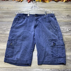 Cargo Shorts Size 30 Blue 11” Inseam Cargo Pockets by Arizona Men’s - Picture 1 of 10