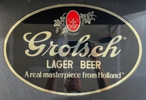 Grolsch Lager Beer Black Bar 12" x 18" Mirror - Holland - Picture 1 of 5