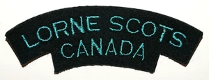 INSIGNIAS GORRA MILITAR BRITÁNICA, insignia manga tela Lorne Scots Canadá - Imagen 1 de 2