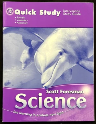 3rd Grade - SCIENCE - QUICK STUDY - Intervention Study Guide  (2006, Foresman) - Image 1 of 4