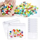10pcs Reusable Pill Bags Clear Self Sealing Pouches Pill Pouch  Small Items