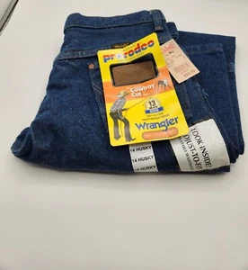 New Wrangler 13MWZBP Jeans Boys Size 14 Husky Blue Denim Original Cut Pro Rodeo  - Picture 1 of 9