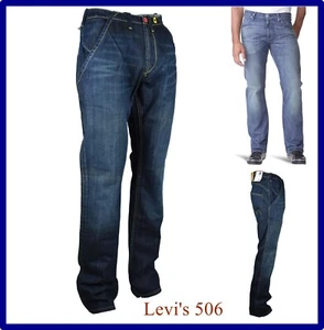 jeans levis 506 uomo pantaloni levi's gamba dritta larga regular fit w32 w33 w36 - Picture 1 of 24