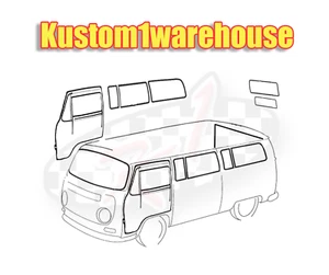 Window rubber & door seals weatherstrip kit 1968-1977 Type 2 VW Volkswagen Bus - Picture 1 of 1