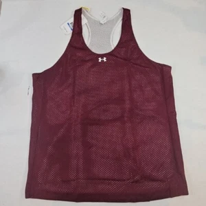 Under Armour Women's Size XL Practice Jersey Maroon White Basketball Reversible - Picture 1 of 15