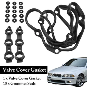 Valve Cover Gasket Kit For BMW E46 E39 E83 E85 E53 320I 325I 330I 525I X3 X5 - Picture 1 of 7