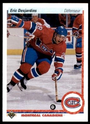 1990-91 Upper Deck Eric Desjardins RC Montreal Canadiens #428 - Image 1 of 2