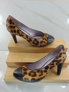 Johnston & Murphy Calf Hair Leopard Print Pumps 78-30514 6 1/2 M - RARE - Picture 1 of 5
