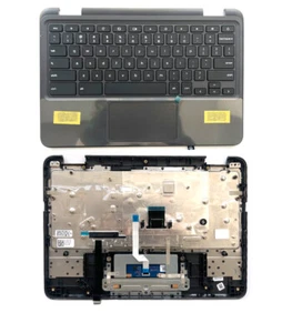 New For Dell Chromebook 3100 2-in-1 Palmrest Keyboard Touchpad Black 0TK87M - Afbeelding 1 van 6