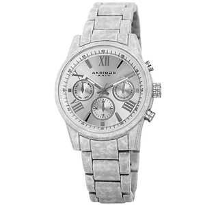 Reloj pulsera mujer Akribos XXIV AK929WT indicador 24 horas diseño mármol - Imagen 1 de 4