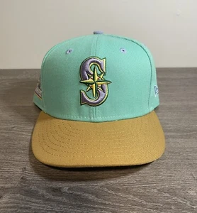 4UCAPS Exclusive New Era “SpongeBob Pack: Squidward” Seattle Mariners 7 3/4 - Picture 1 of 5