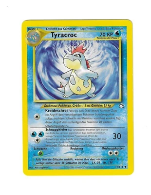 Pokemon Karte Tyracroc 31/111 DE Uncommon Neo Genesis Vintage 2001 NM - Bild 1 von 2