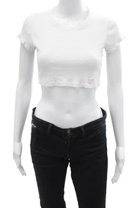 Camiseta corta Alexander Wang para mujer blanca talla M - Imagen 1 de 4
