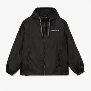 Herren Mantel Lacoste Cropped Steppjacke mit Kapuze in Schwarz - Bild 1 von 6