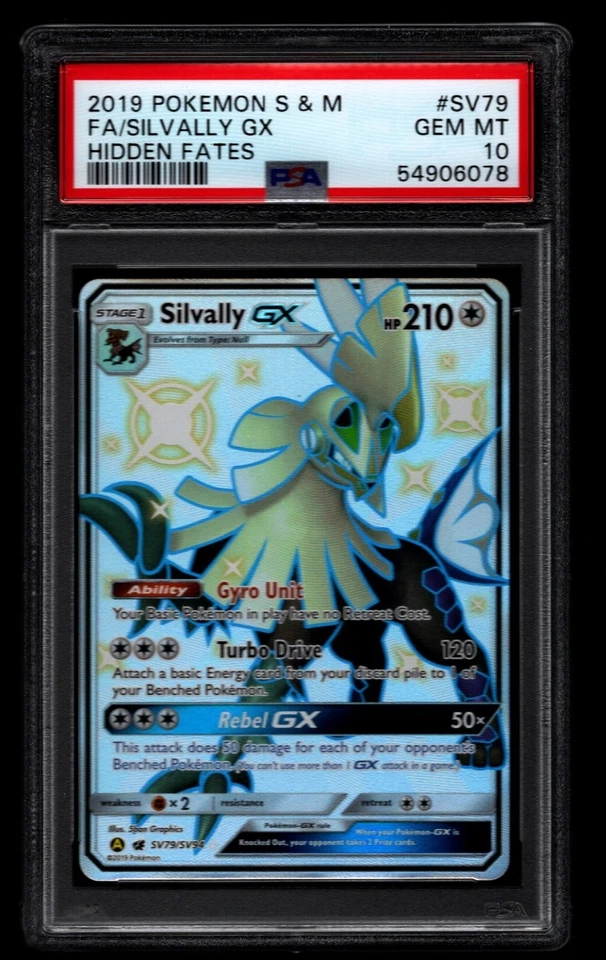 2019 POKEMON SM HIDDEN FATES #SV79/SV94 SILVALLY GX SHINY VAULT RARE PSA 10 - Image 1 of 2