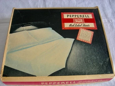 Vtg. Pepperell Red Label White Sheets ( 2) Full Size -81 x 99 NOS Orig. Box - Image 1 of 4