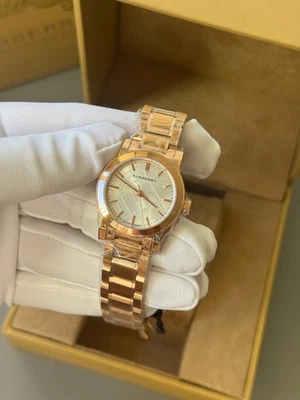 Brand New Burberry The City BU9204 Rose Tone Stainless Steel 26 mm Women's Watch - Image 1 of 4