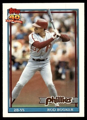 1991 O-Pee-Chee Rod Booker Philadelphia Phillies #186 - Image 1 of 2