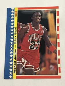 1987 FLEER BASKETBALL MICHAEL JORDAN STICKER CARD #2 2nd YEAR EX-NM - Picture 1 of 13