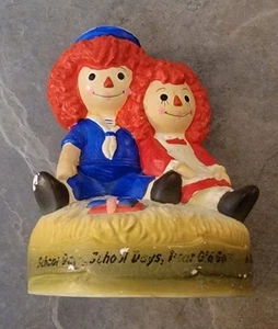 Caja de música vintage 1972 Raggedy Ann and Andy Sankyo Chadwick Miller Japón - Imagen 1 de 9