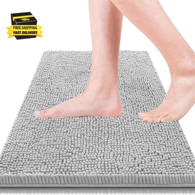 Alfombras de baño 15X23, súper absorbentes suaves, gruesas, lavables a máquina chenilla baño ma Foto 1 de 4