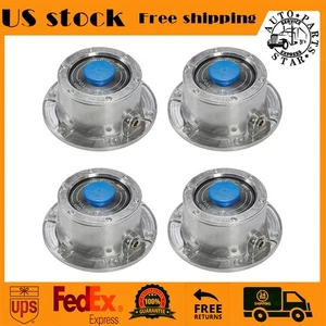 4 PCS Trailer Hub Cap 3434009 Aluminum Hubcaps for Trailer Axle 343-4009 - Picture 1 of 8