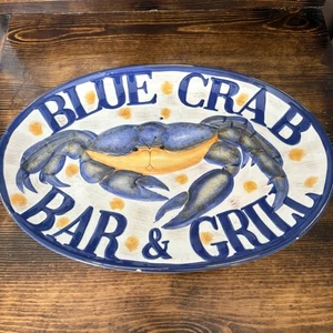 Piatto decorativo bar e griglia granchio blu - Foto 1 di 9