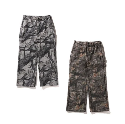 A BATHING APE Men's TREE EDGE CAMO RELAXED FIT WORK PANTS 1L80152301 b - Image 1 of 4