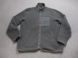 Ten Thousand Sweater Mens Large Gray Full Zip Fleece Pockets Performance Stretch - Picture 1 of 11