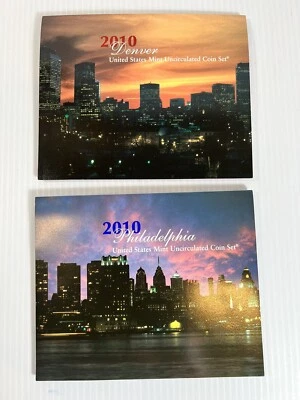 2010 US Mint Uncirculated Coin Set In The Original Factory Sealed Box - New - Image 1 of 4