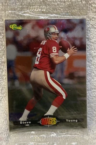 1995 Classic Images POTY Set. Sealed #POY 1-4 Steve Young,Shaq 8 UNOPENED PACKS - Imagen 1 de 2