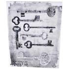 Wandbild 3D -Keys art- 40x30cm grau-silber Deko wandbild Design
