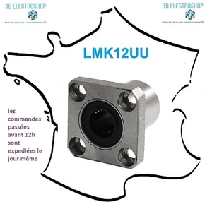 Roulement linéaire LMK12UU 12mm 3d print cnc - Imagen 1 de 2