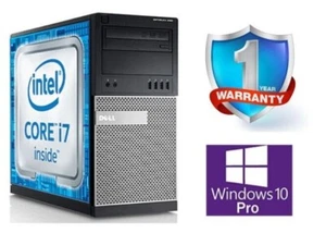 Dell Optiplex 9020 Tower PC Core i7-4770 32GB RAM 1TB SSD Windows 10 Pro Wifi BT - Picture 1 of 1